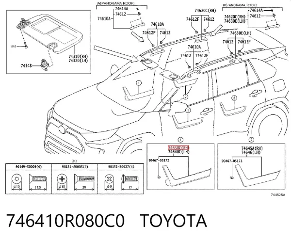  746410R080C0 Toyota