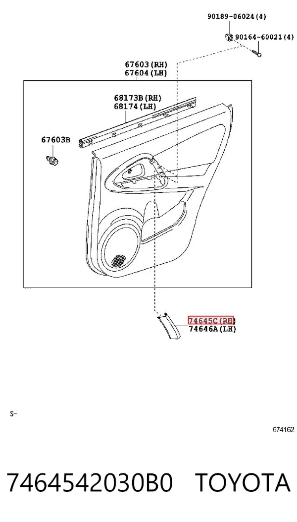  7464542030B0 Toyota