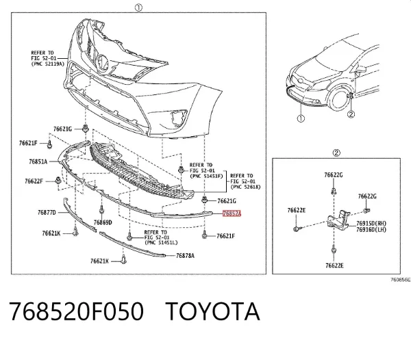  768520F050 Toyota