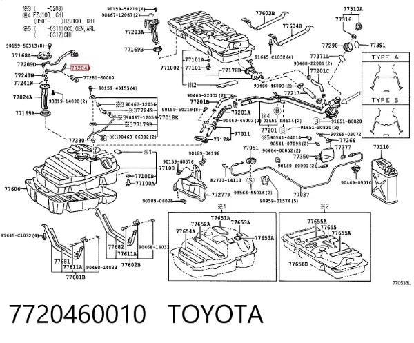  7720460010 Toyota