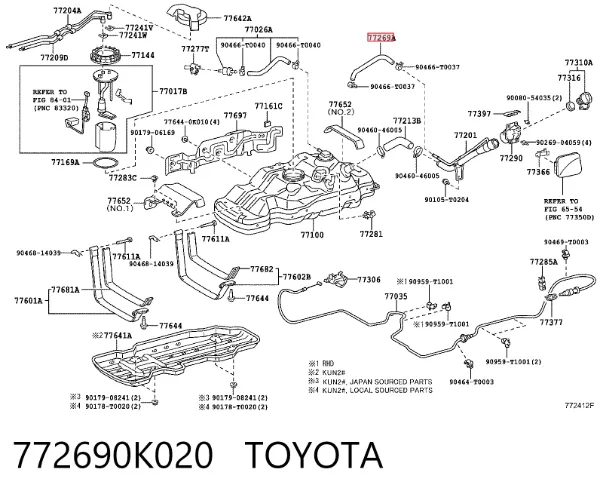  772690K020 Toyota