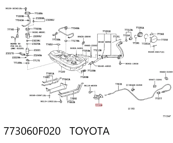  773060F020 Toyota