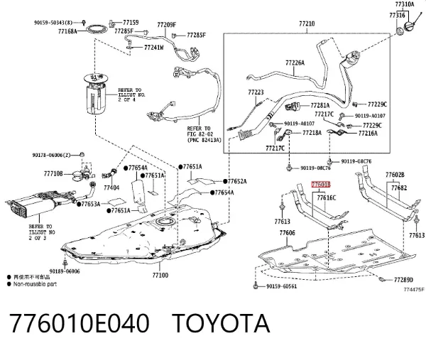  776010E040 Toyota