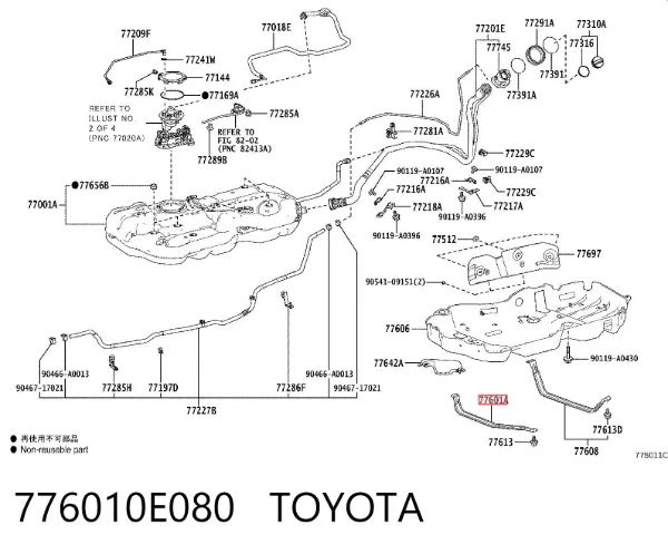  776010E080 Toyota