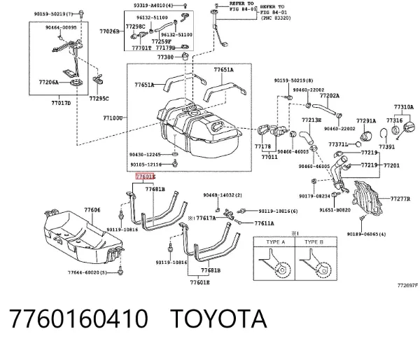  7760160410 Toyota