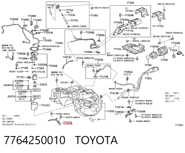  7764250010 Toyota