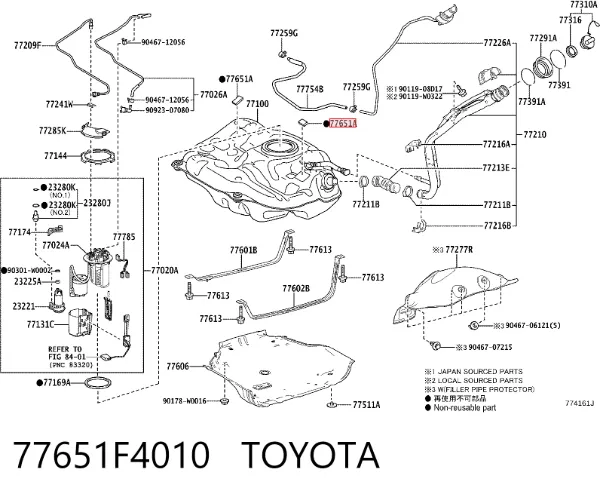  77651F4010 Toyota
