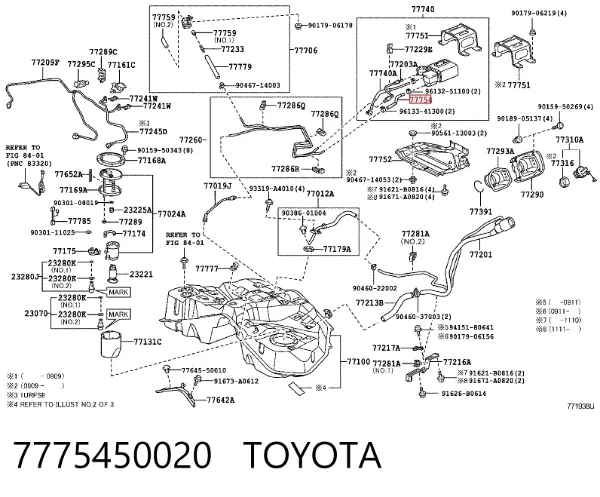  7775450020 Toyota