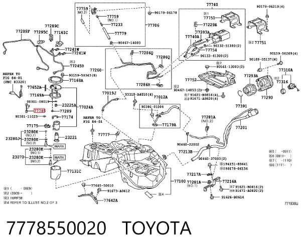  7778550020 Toyota