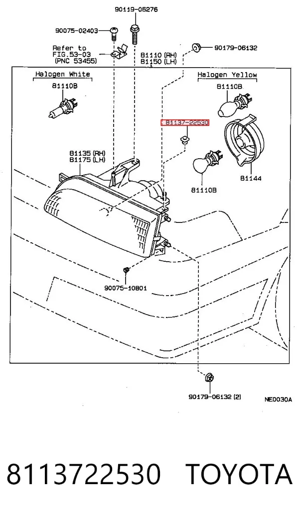  8113722530 Toyota