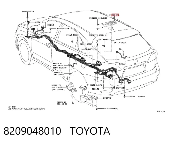 Мост задний в сборе 8209048010 Toyota