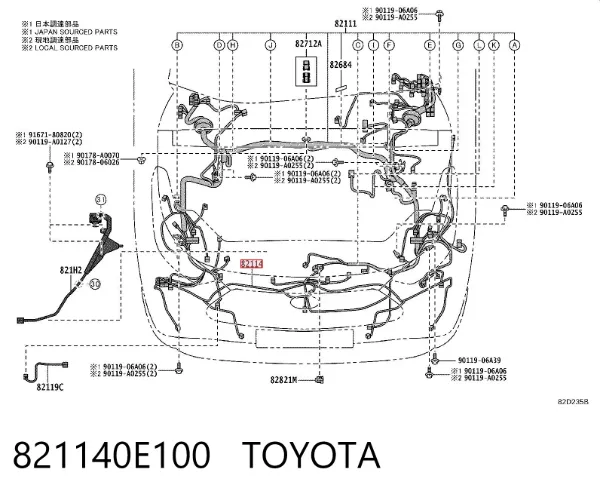  821140E100 Toyota