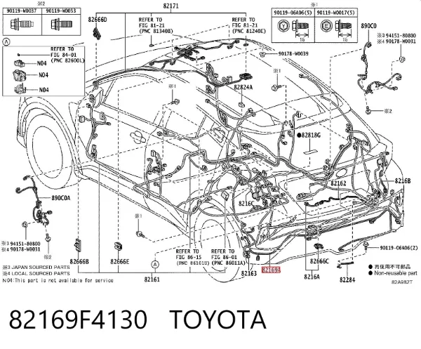  82169F4130 Toyota