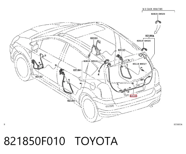  821850F010 Toyota