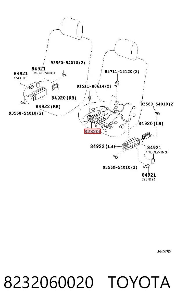  8232060020 Toyota