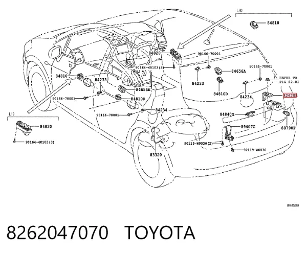 Блок предохранителей 8262047070 Toyota