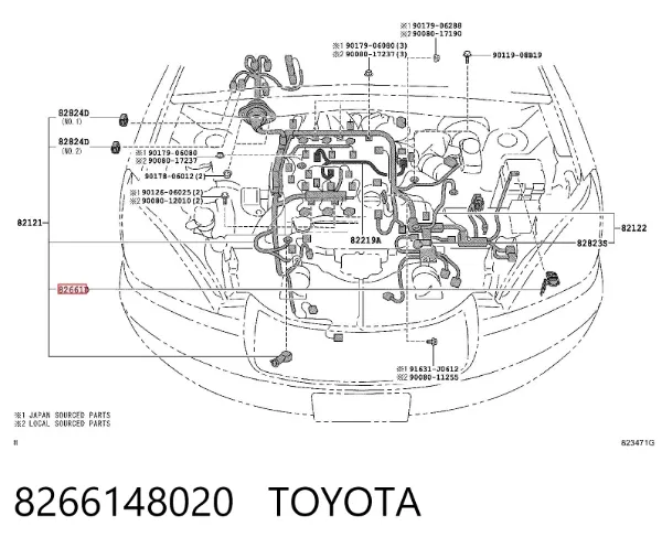  8266148020 Toyota