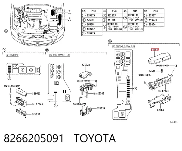  8266205091 Toyota