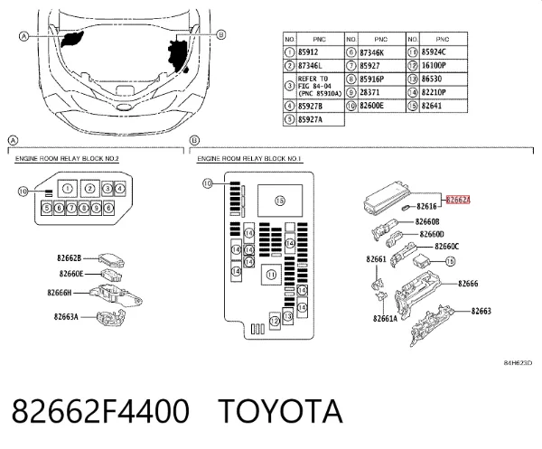  82662F4400 Toyota