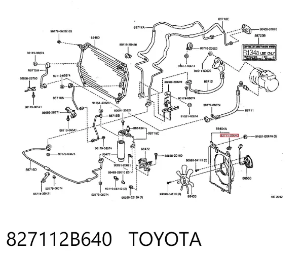  827112B640 Toyota