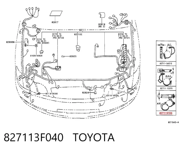 827113F040 Toyota