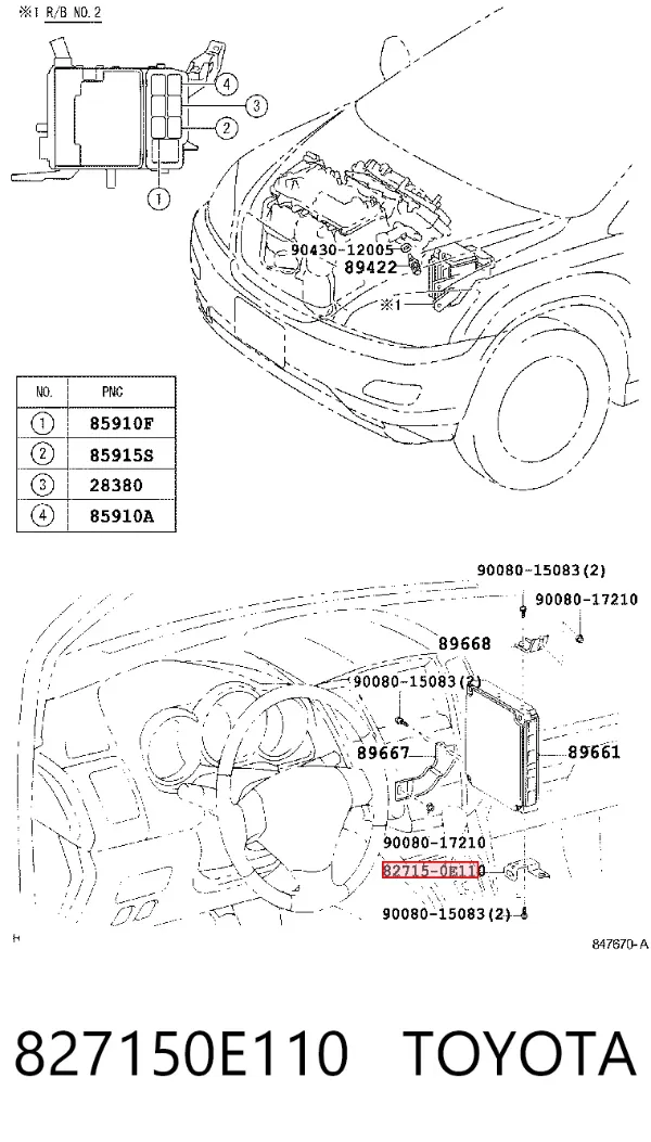  827150E110 Toyota