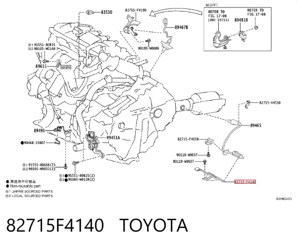  82715F4140 Toyota
