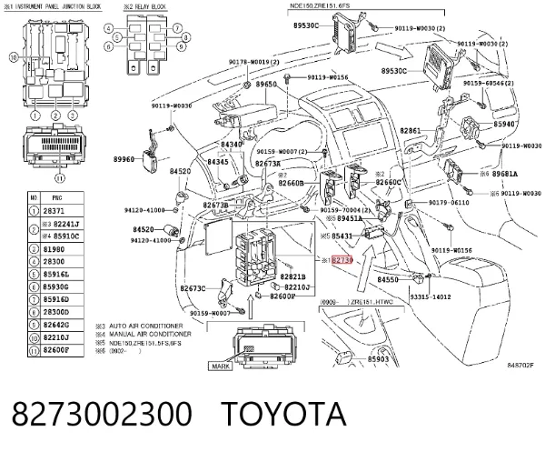  8273002300 Toyota
