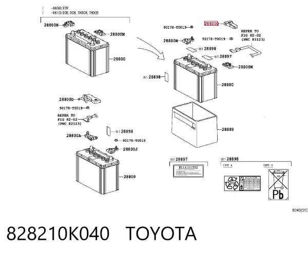  828210K040 Toyota