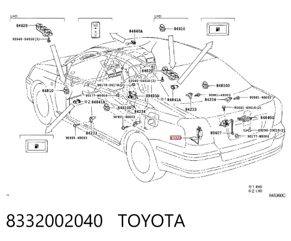 Датчик уровня топлива Toyota Avensis II