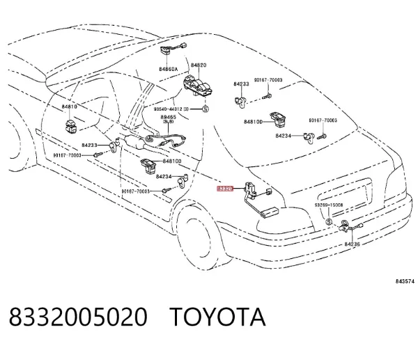 Датчик уровня топлива Toyota Avensis I