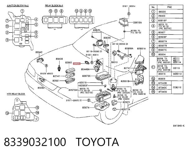 8339032100 Toyota