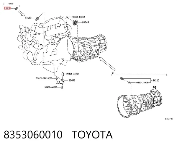 Датчик давления масла 8353060010 Toyota