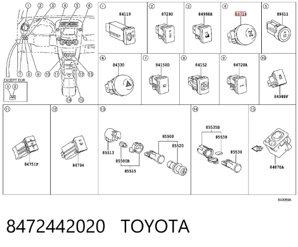  8472442020 Toyota
