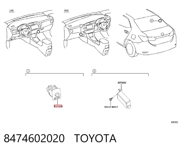  8474602020 Toyota