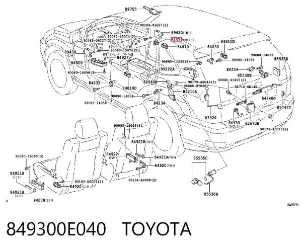  849300E040 Toyota