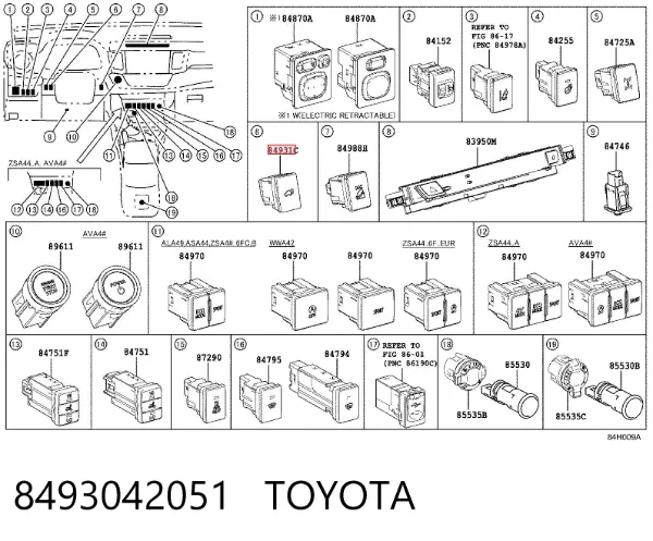  8493042051 Toyota