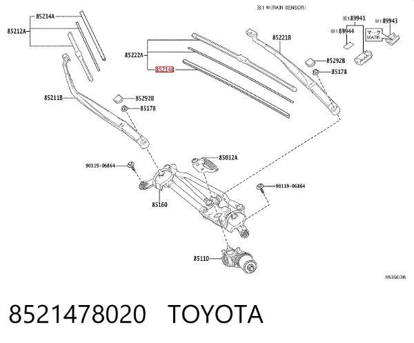  8521478020 Toyota