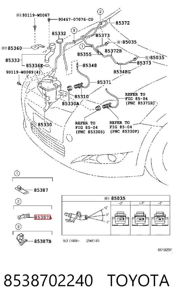  8538702240 Toyota