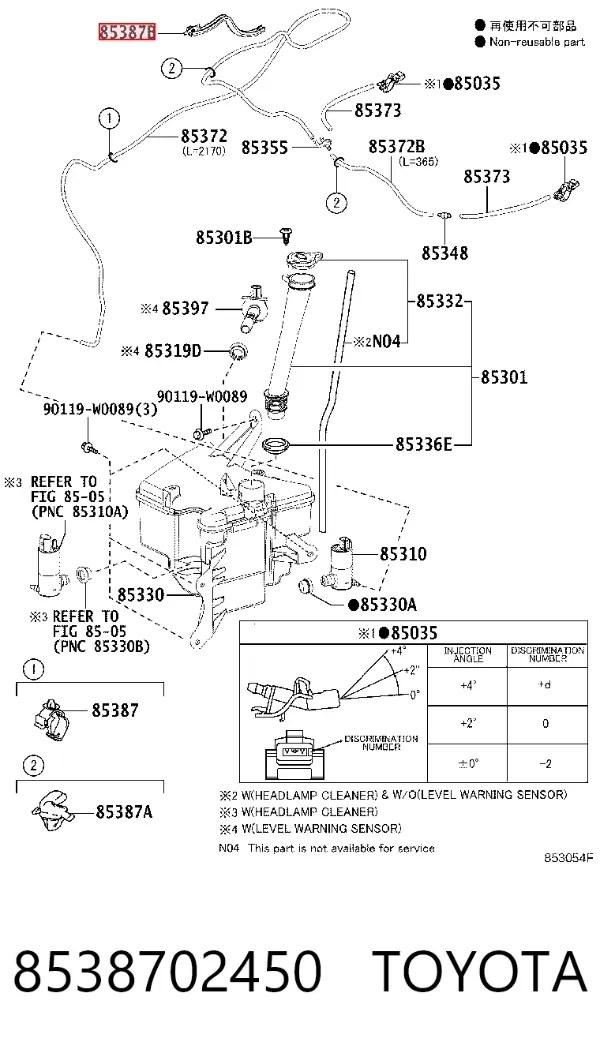  8538702450 Toyota