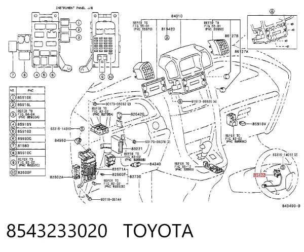 8543233020 Toyota