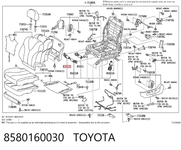  8580160030 Toyota