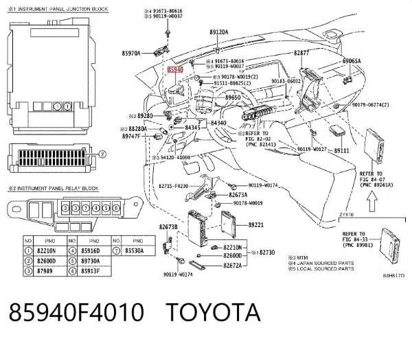  85940F4010 Toyota