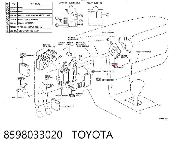  8598033020 Toyota