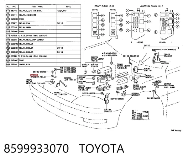  8599933070 Toyota