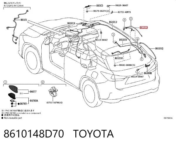  8610148D70 Toyota