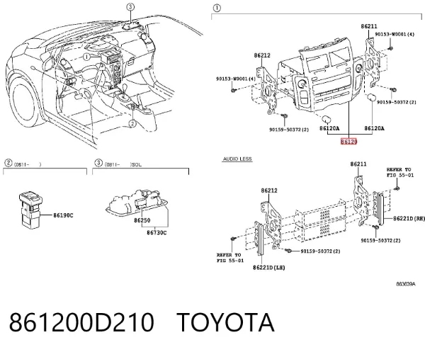 Магнитола Toyota Yaris SP90