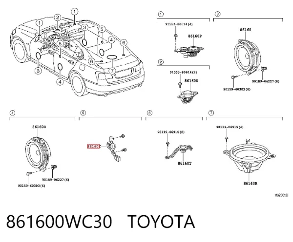  861600WC30 Toyota