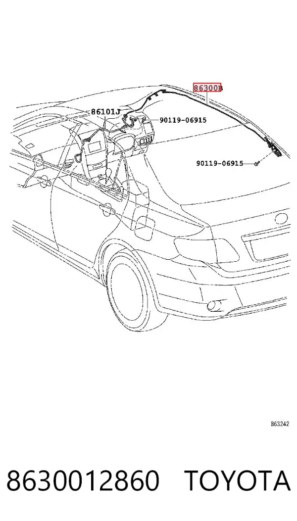 Антенна 8630012860 Toyota
