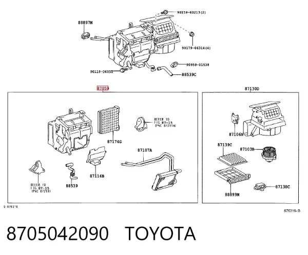  8705042090 Toyota